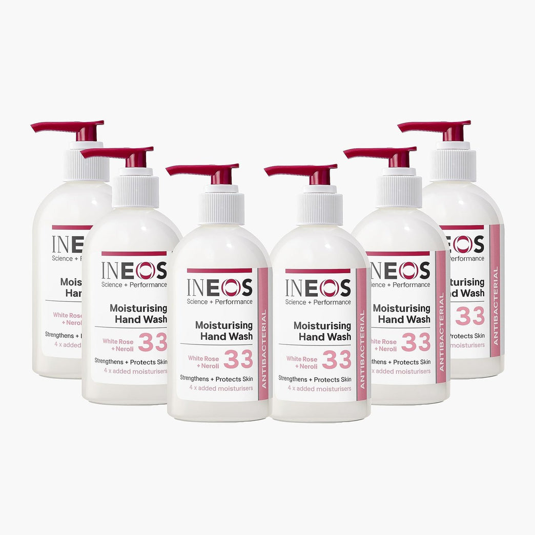 Luxurious INEOS Antibacterial White Rose + Neroli Hand Soap - 250ml (Pack of 6)