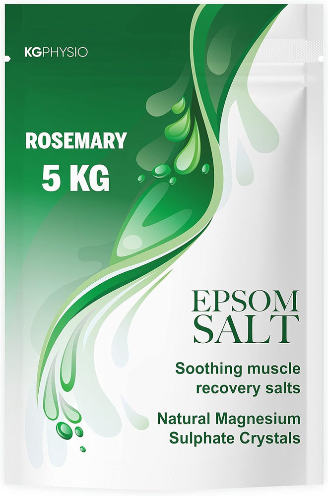 Rosemary Epsom Salt - 5kg Resealable Pouch - Bath Salts for Muscle Recovery and Relaxation