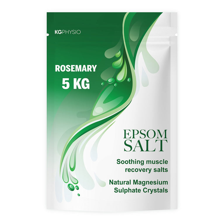 Rosemary Epsom Salt - 5kg Resealable Pouch - Bath Salts for Muscle Recovery and Relaxation