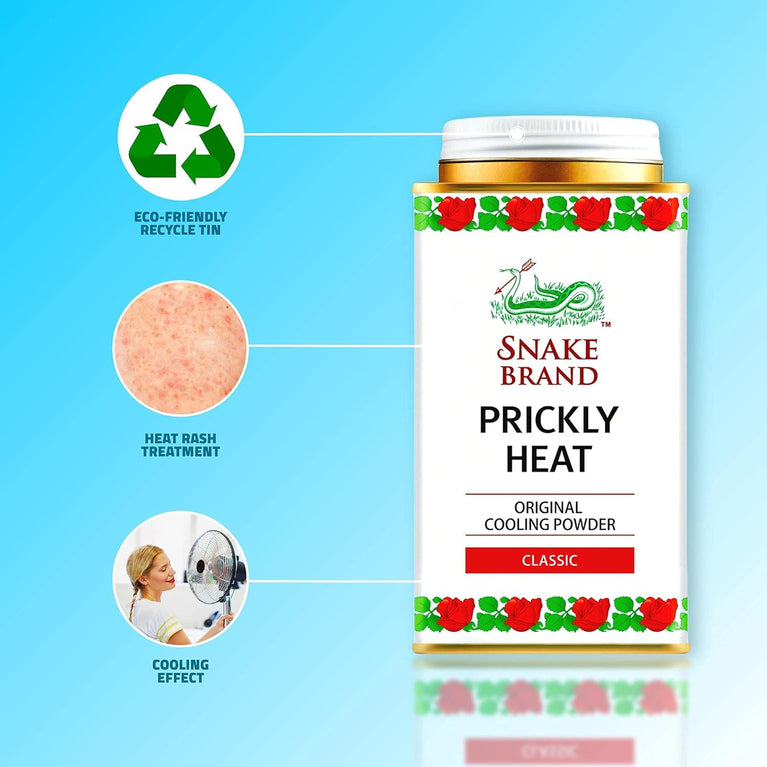 Snake Brand Prickly Heat Powder (140 grams)