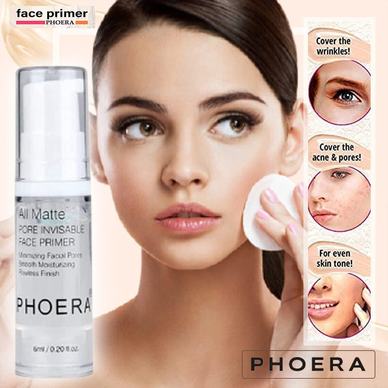 Phoera Shine-Free Matte Makeup Kit with Full Coverage Foundation & Long-Lasting Setting Spray