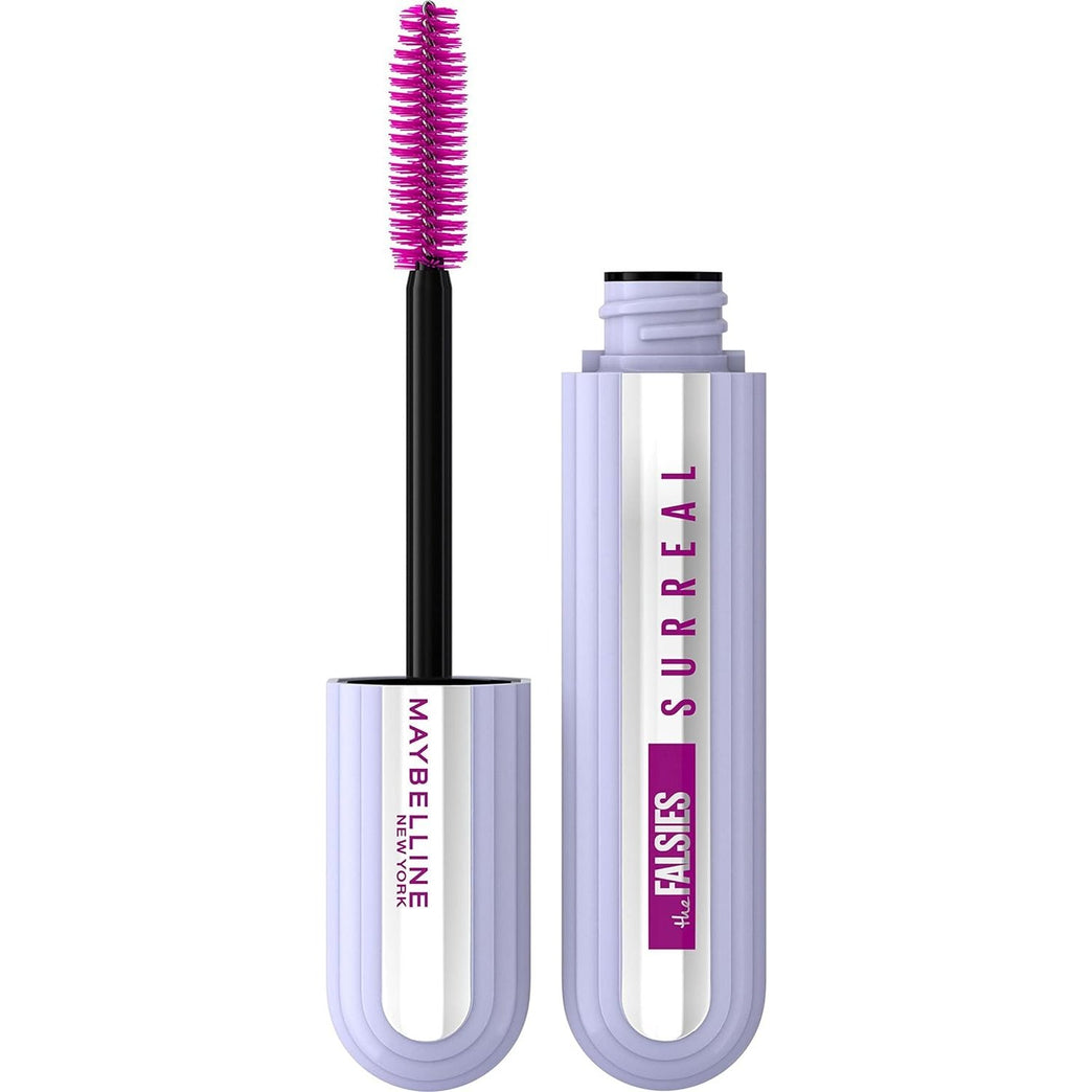 Maybelline 24H Falsies Surreal Mascara - Salon-Class Extension & Volume, Suitable for Sensitive Eyes, Easy Removal, Washable, Black