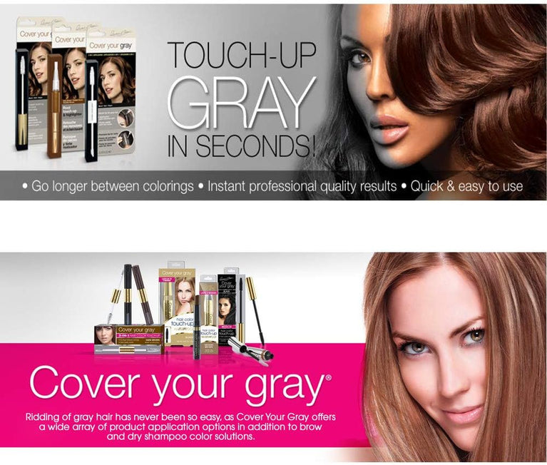"Irene Gari" Instant Touch Up To Cover Your Gray Brush In Hair Mascara (Jet Black) 7 grams