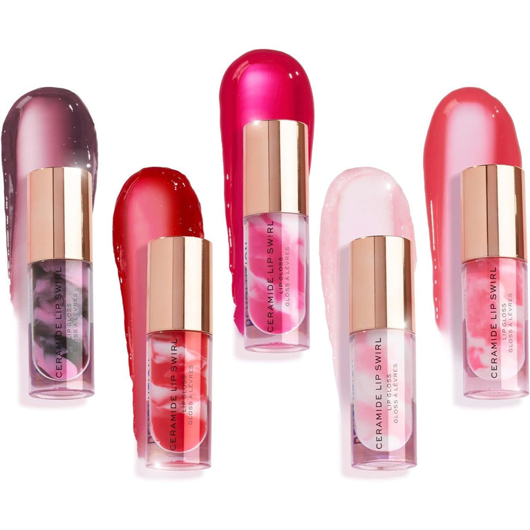 Makeup Revolution, Hydrating Ceramide Lip Gloss, Pure Gloss Clear, High Shine Tint, 4.5ml