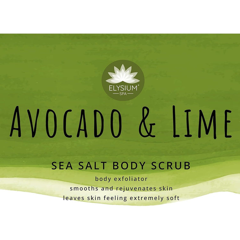 Exfoliating Sea Salt Body Scrub with Avocado & Lime