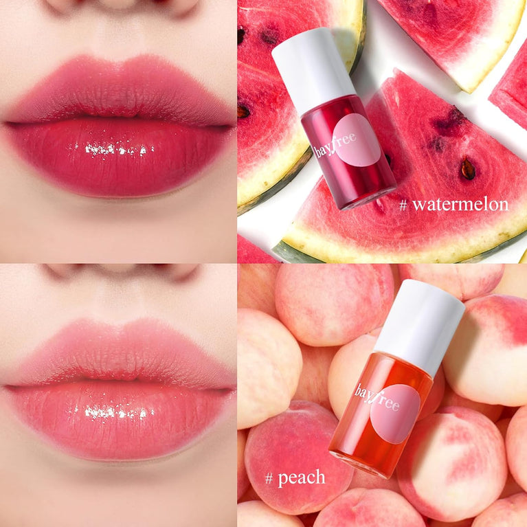 Bayfree All-Day Wear Lip Tint Kit - Waterproof, Non-Sticky Lip Stain with Matte Finish and Nourishing Ingredients (Juicy)
