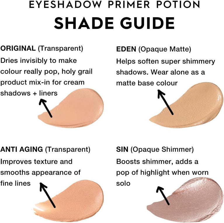 Urban Decay Anti-Aging Eyeshadow Primer Potion, Vegan and Smooth, Eyelid Imperfection Corrector, Makeup Prep, 10ml