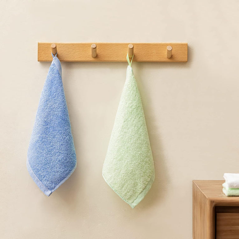 HBselect 10pcs Baby Washcloth Set - Organic Bamboo Towels for Baby's Sensitive Skin