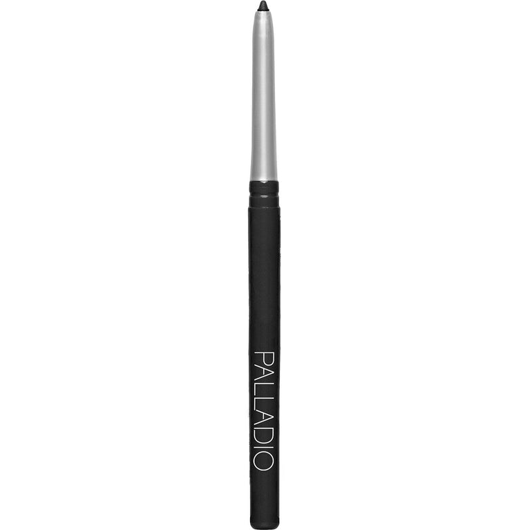 Palladio Pure Black Eyeliner Pencil: Waterproof, Retractable, Richly Pigmented, Long-lasting, Smudge-Proof, No Sharpening Needed, Infused with Aloe Vera, Cruelty-Free and Paraben-Free