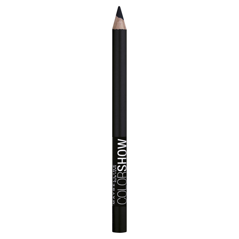 Maybelline Ultra Black Color Show Crayon Khol Eyeliner Pencil #100 with Long-lasting Smudge Proof Formula