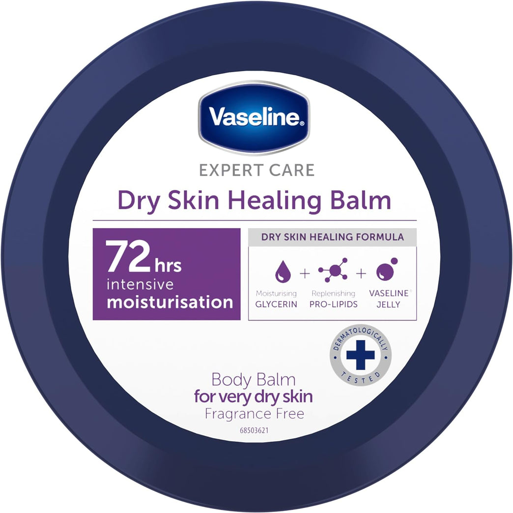 Vaseline Expert Care Dry Skin Healing Balm Body Cream - Intensive Moisturizer for Very Dry Skin