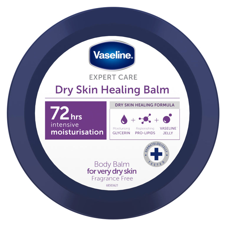 Vaseline Expert Care Dry Skin Healing Balm Body Cream - Intensive Moisturizer for Very Dry Skin