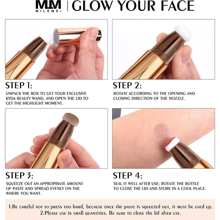 Radiant Beauty: 6-in-1 Contour & Highlighter Makeup Wand