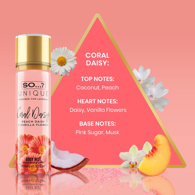 Coral Daisy Body Mist Fragrance Spray 150ml for Women by So...? Unique