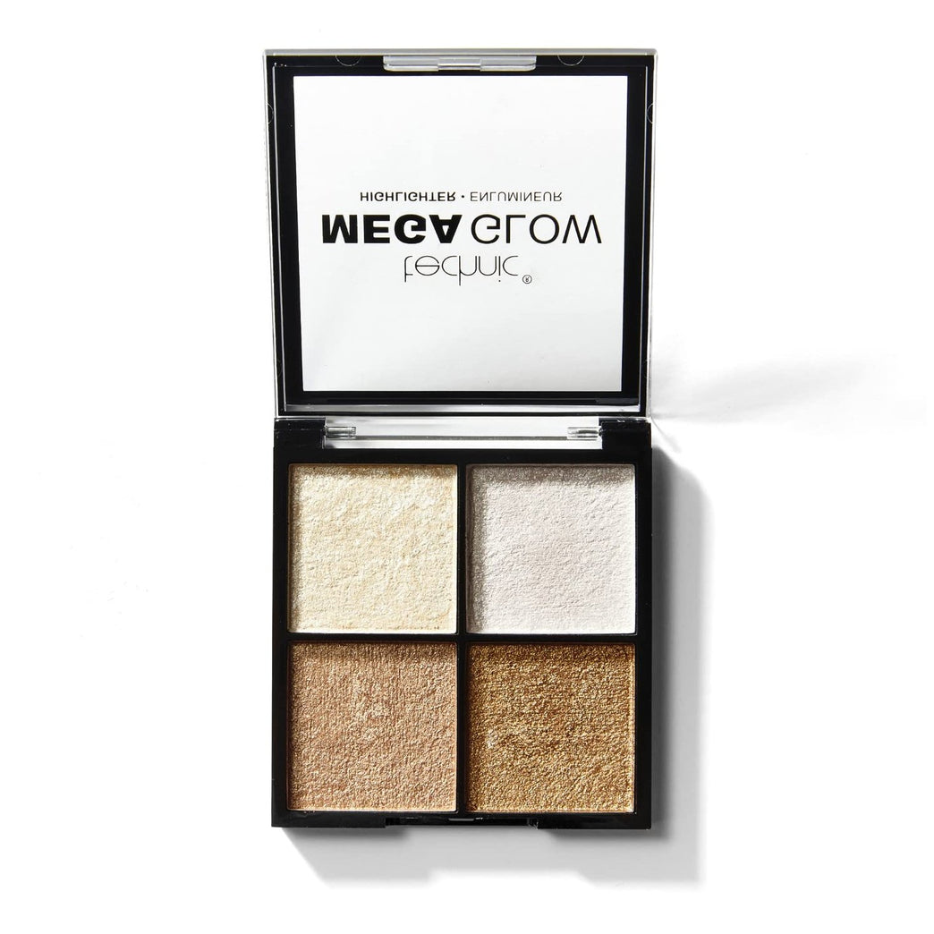 Technic Radiant Shimmer Highlighter Quartet - Vegan & Cruelty-Free Glow Palette
