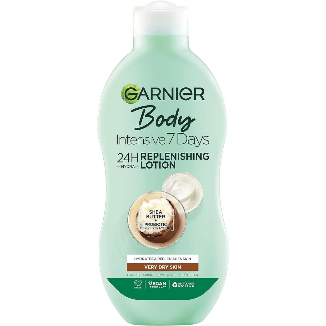 Garnier Intensive 7 Days Nourishing Body Lotion for Very Dry Skin, Shea Butter, 250 ml