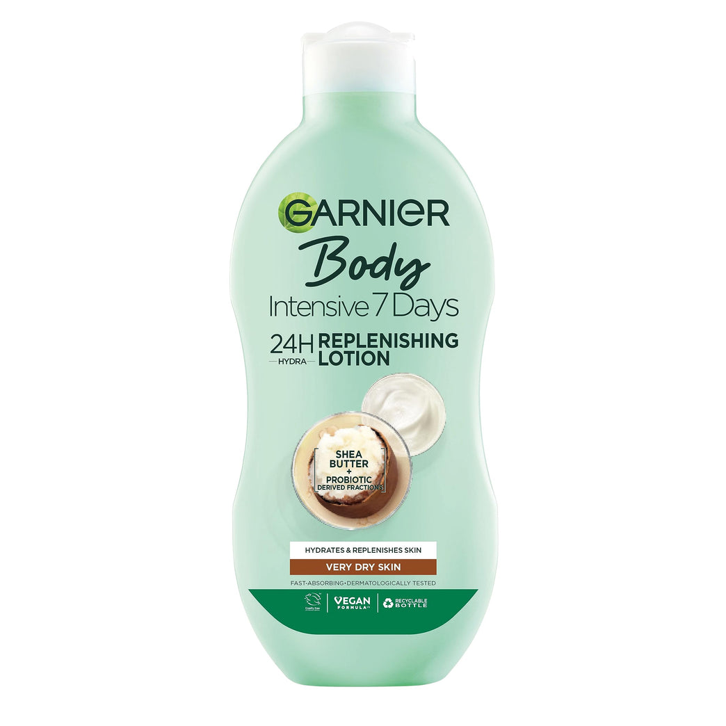 Garnier Intensive 7 Days Nourishing Body Lotion for Very Dry Skin, Shea Butter, 250 ml