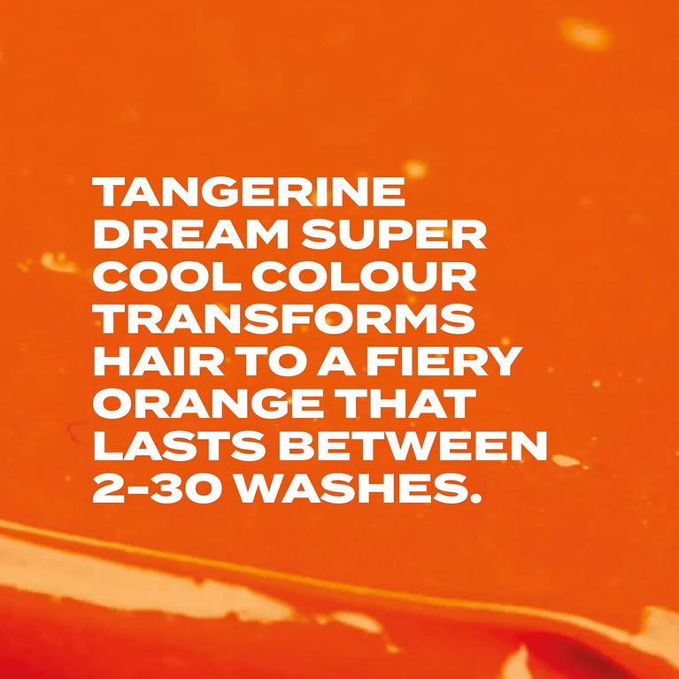 BLEACH LONDON Tangerine Dream Semi-Permanent Hair Colour Cream - Bright Orange, Vegan, Cruelty Free, Vibrant Temporary Dye 150 ml