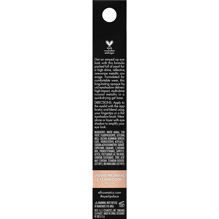 e.l.f Moon Shade Liquid Metallic Eyeshadow for Bold, High-Impact Look with Long-Lasting Effect