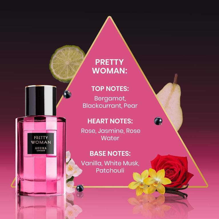 Aoura London Pretty Woman Eau De Parfum - Fragrance for Women 100ml