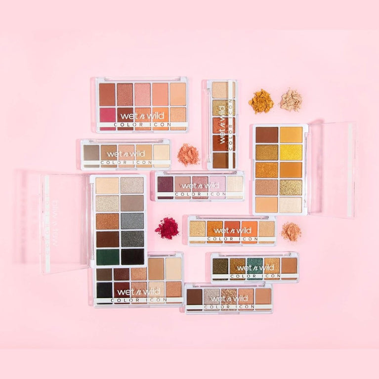 Wet 'n' Wild Color Icon Everyday Glam Eyeshadow Palette - 5 High-Impact, Pigmented Shades, Dermatologically Tested and Animal Cruelty-Free, Walking On Eggshells