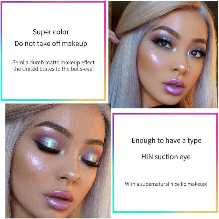 2-Piece Waterproof Glitter Lip Gloss Set with Matte Lipstick, Shimmering Lip Plumper, and Tinted Lip Balm in Nude Shades (#07#05)