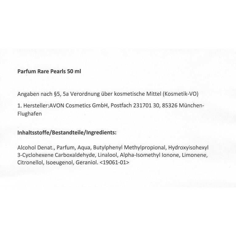Luxurious Avon Rare Pearls Eau de Parfum Spray - 50ml