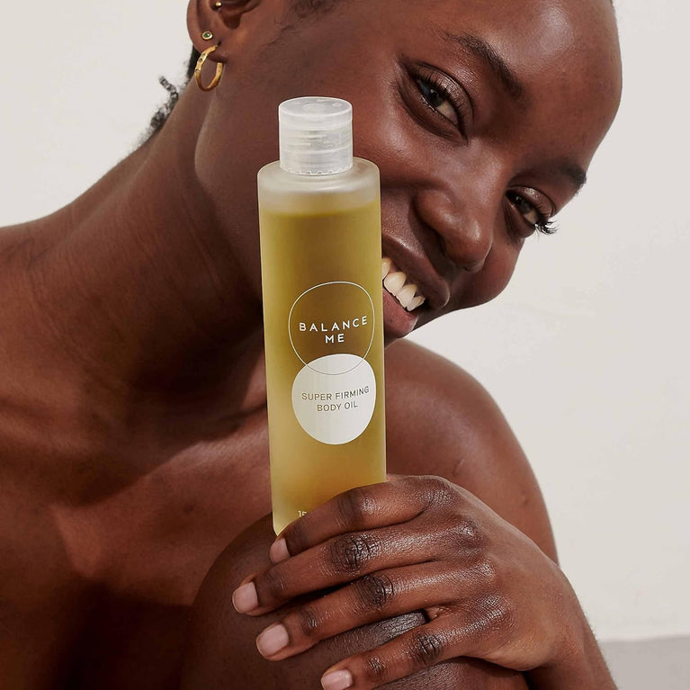 Firming Body Oil with Geranium & Juniper - Cellulite Targeting Moisturiser - Vegan Formula - Made In UK - 150ml