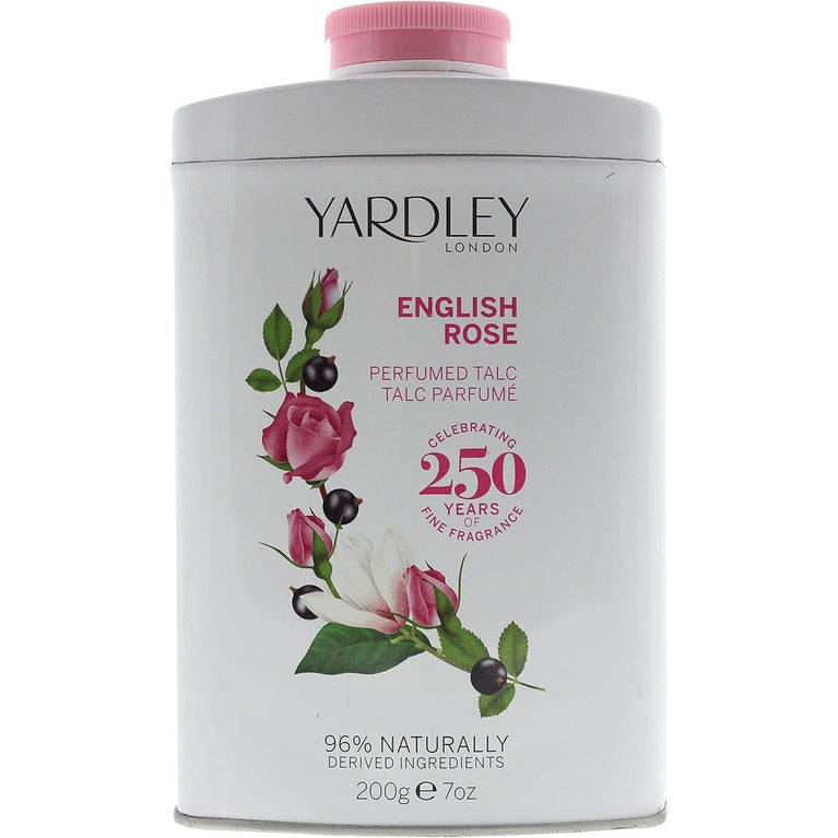 English Rose Talc in Tin - 200 g