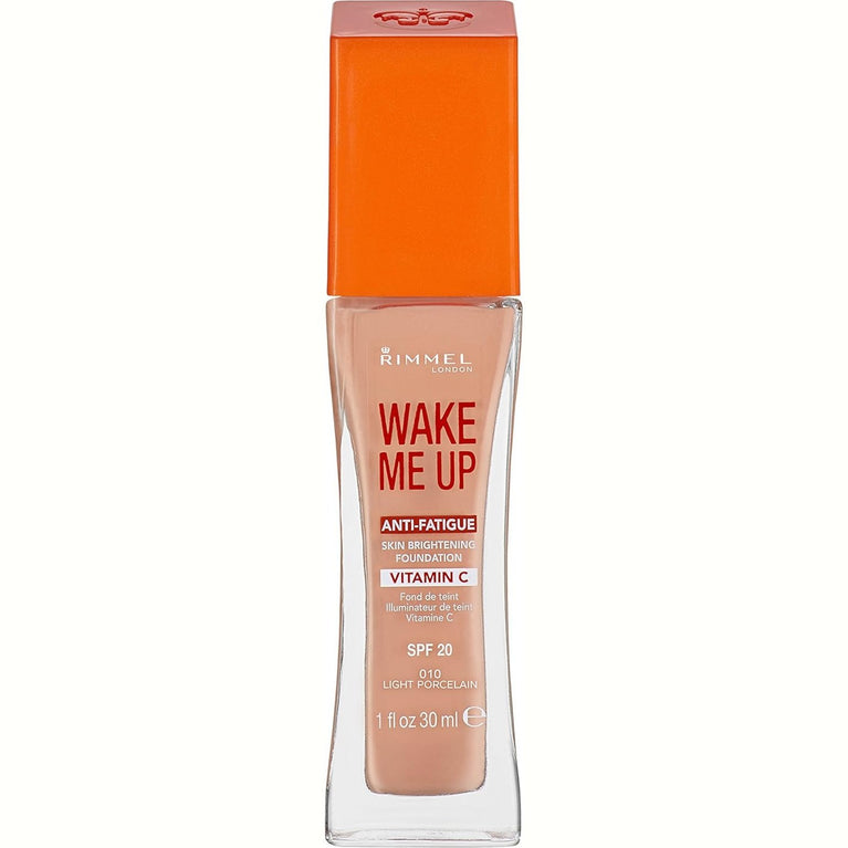 Rimmel London Anti-Fatigue Complexion Reviver Foundation in Light Porcelain, 30ml with SPF 20 Protection