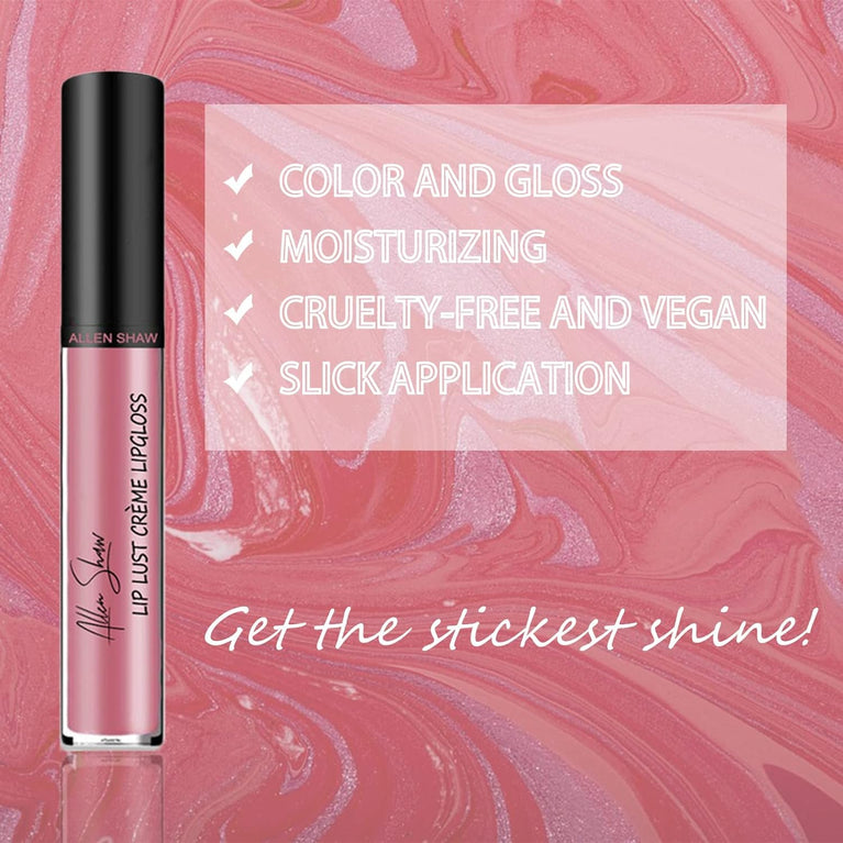Hypoallergenic Creamy Lip Gloss with Plumping Effect, Long-Lasting Waterproof Velvet Liquid Lipstick in Nude (#02)
