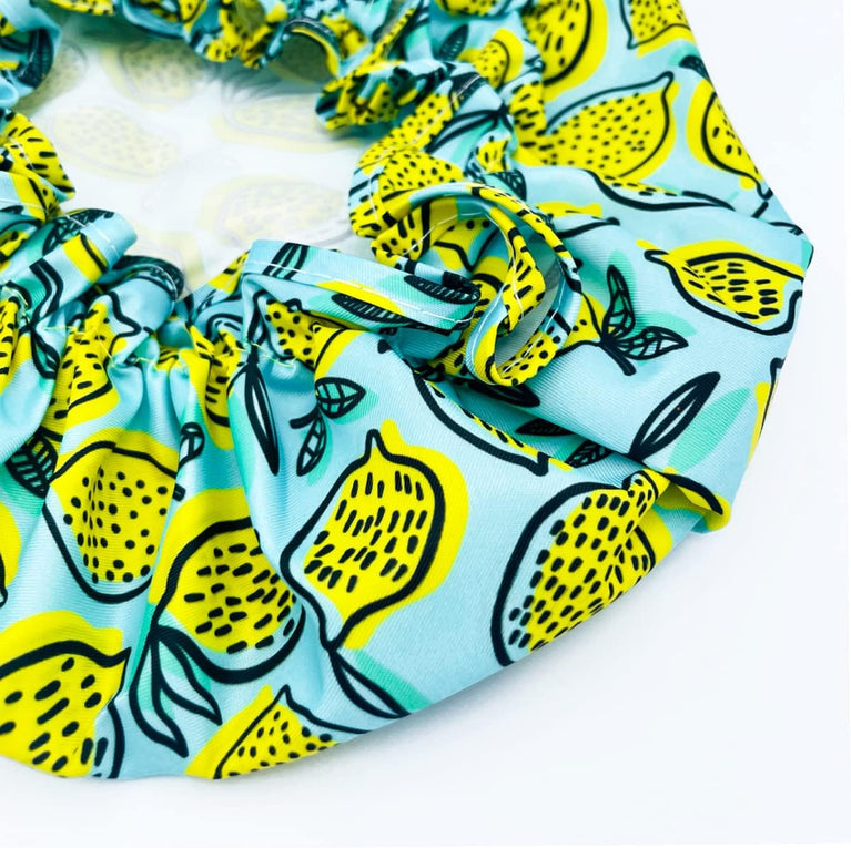 SMUG Waterproof Shower Cap with Elastic Lining and Four Prints Available