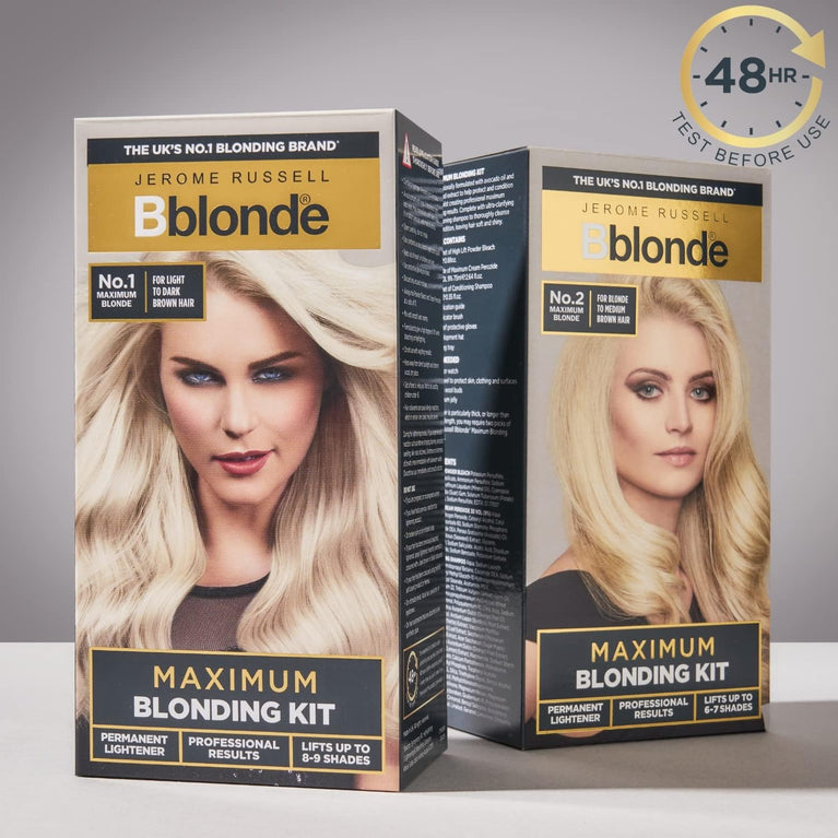 Bblonde Blonding Kit with Avocado Oil - Professional Hair Lightener - Lifts 8-9 Levels