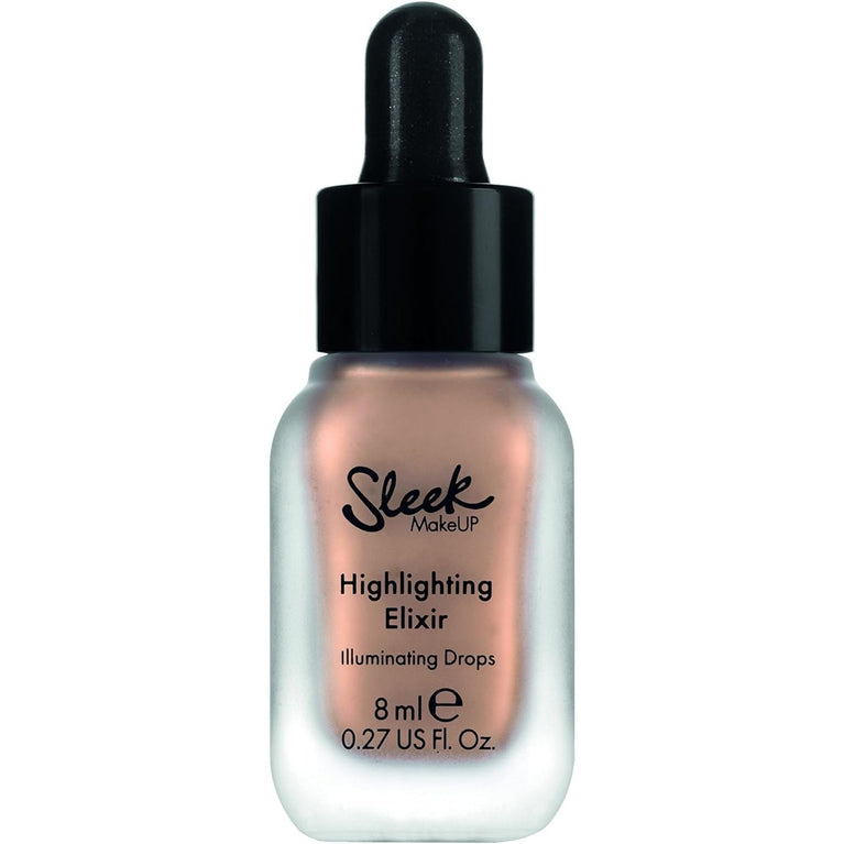 Sleek MakeUP's Illuminating Highlight Elixir with Jojoba Seed Oil & Vitamin E, Poppin' Bottles, 8ml