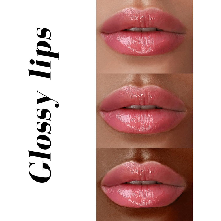 Beauty Forever Diamond Sheer Lip Gloss with Vitamin E and Vanilla Essence, Non-Sticky Hydrating Formula, 4ml (Clear 01)