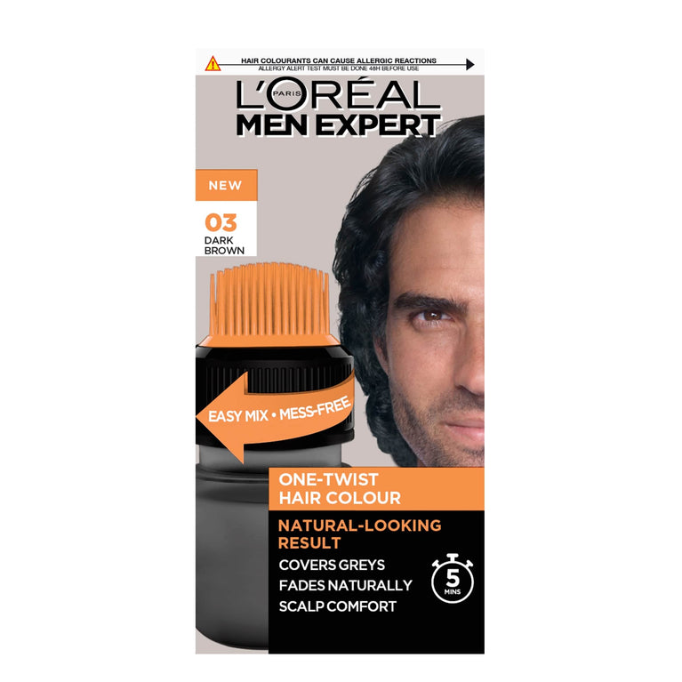 L'Oreal Paris Men's Easy Hair Color Solution, 5-Minute Grey Coverage, 7 Shades Available
