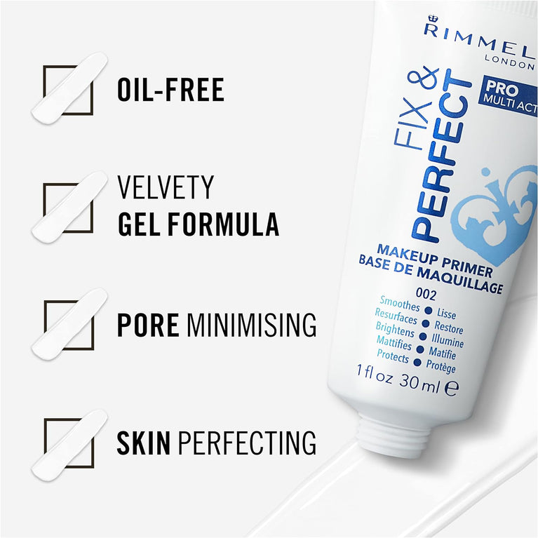 Rimmel 30ml Fix & Perfect Primer - Ultimate Solution for Flawless Makeup Base