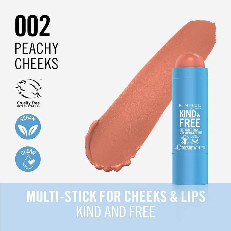 Rimmel Kind & Free Peachy Cheeks Multi-Use Beauty Stick