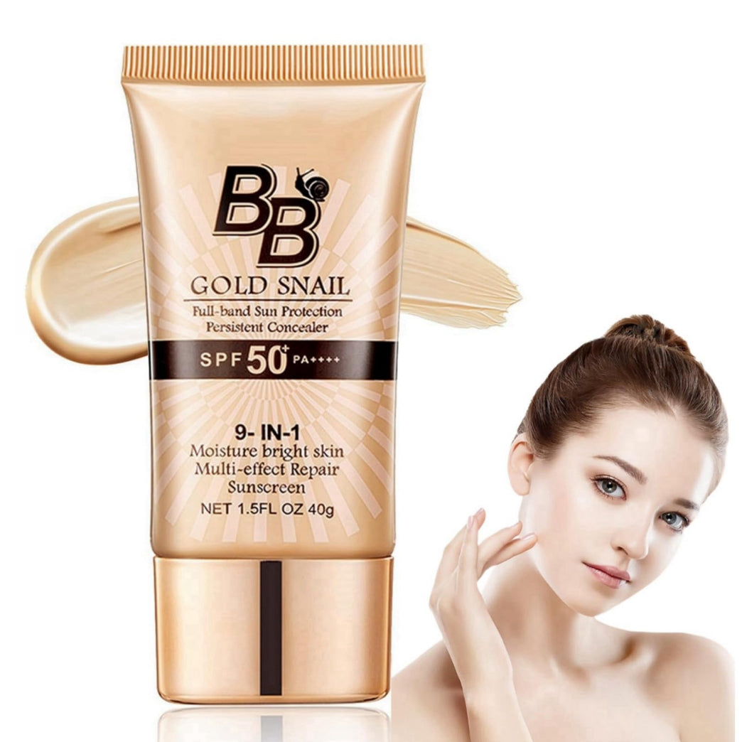 SPF50+ Tinted Moisturiser with Color Correcting BB Cream - Sunscreen & Blemish Concealer, 40g for All Skin Types, Waterproof and Long-Lasting
