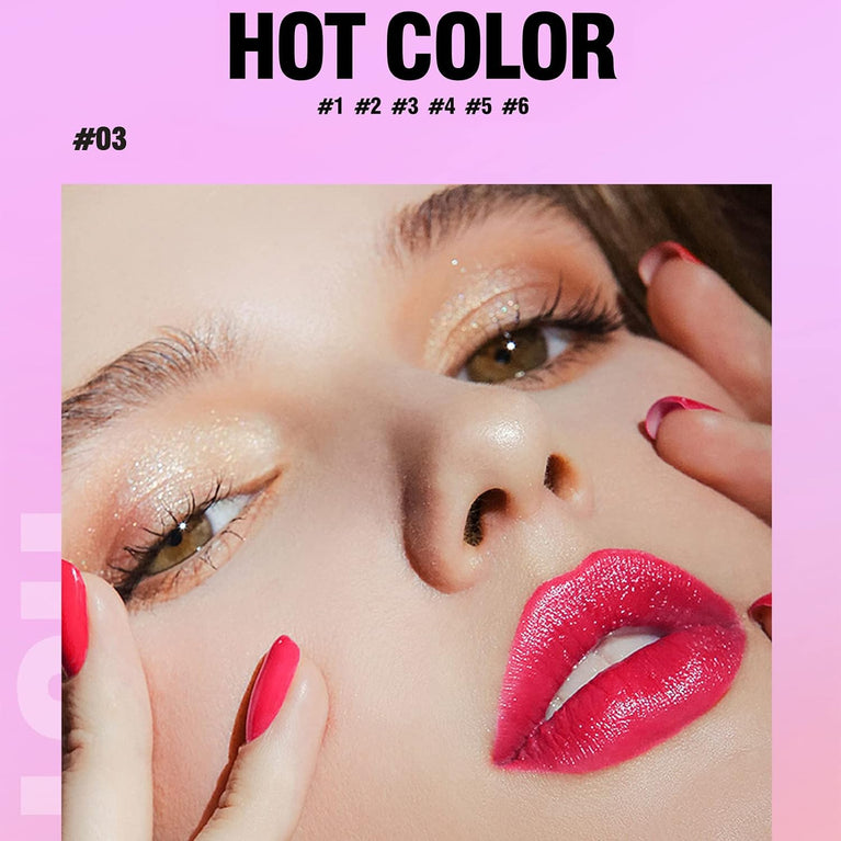 2-in-1 Hydrating Lip & Cheek Tint Stain - Waterproof, Long Lasting, Highly Pigmented and Quick Drying - Non-Sticky Lip Stain with Smooth Application