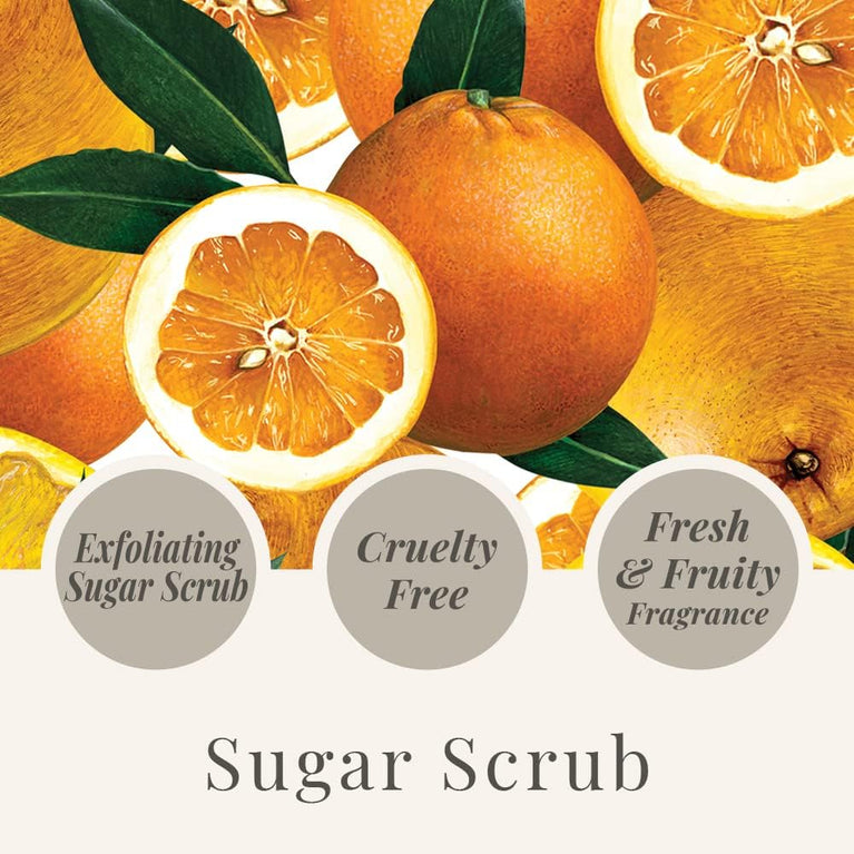 Tropical Fruits Sugar Scrub, Exfoliating Body Scrub For Smoother Healthier Skin Grapefruit and Orange 1 x 550g