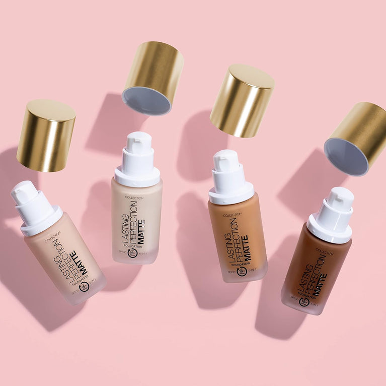 Collection Cosmetics 16-Hour Wear Matte Foundation with Full Coverage - Biscuit, 27ml
