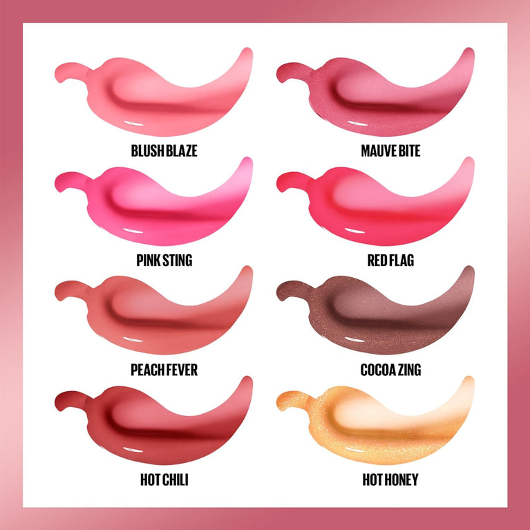 Maybelline New York Peach Fever 005, Lifter Gloss for Full Lips with Plumping Heat Sensation, Infused with Vegan Hyaluronic Acid and Chili Pepper, Extra-Large Wand for Easy Application