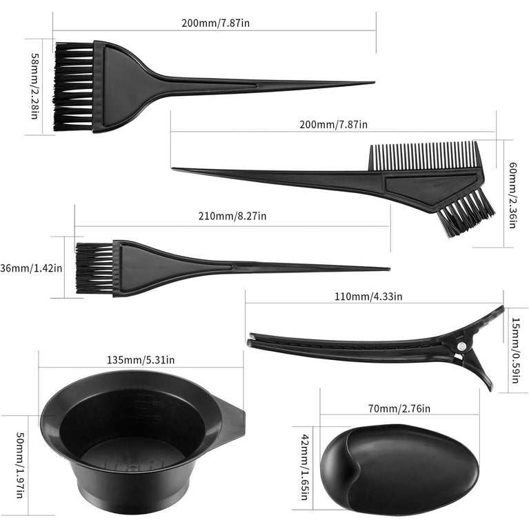 DIY Salon-Style Hair Dye and Bleach Kit with Reusable Tools