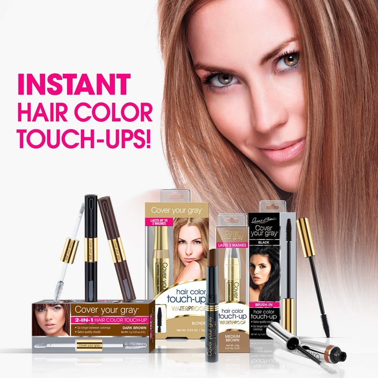 "Irene Gari" Instant Touch Up To Cover Your Gray Brush In Hair Mascara (Jet Black) 7 grams