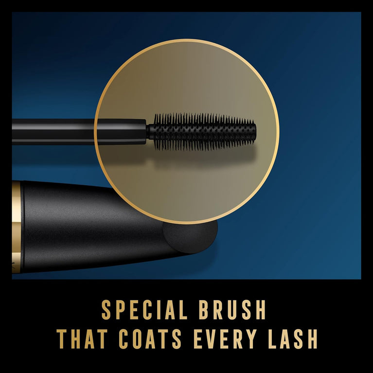 MAX FACTOR Pro-Vitamin B5 Infused Flake-Free Volumising Mascara - False Lash Effect, Long-Lasting, Smudge-Proof - Shade 01 Black (13.1ml)
