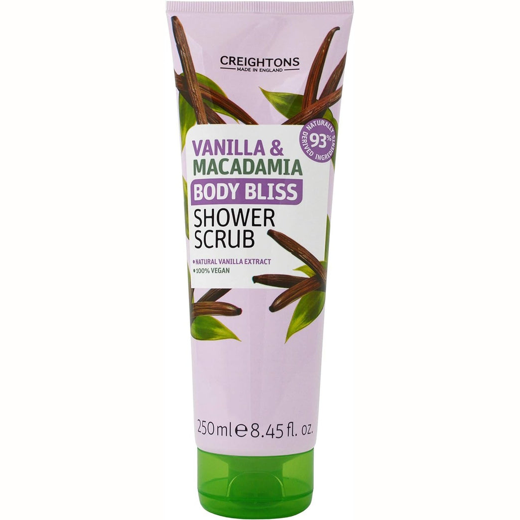 Vanilla & Macadamia Shower Scrub - Luxurious Skin Exfoliation