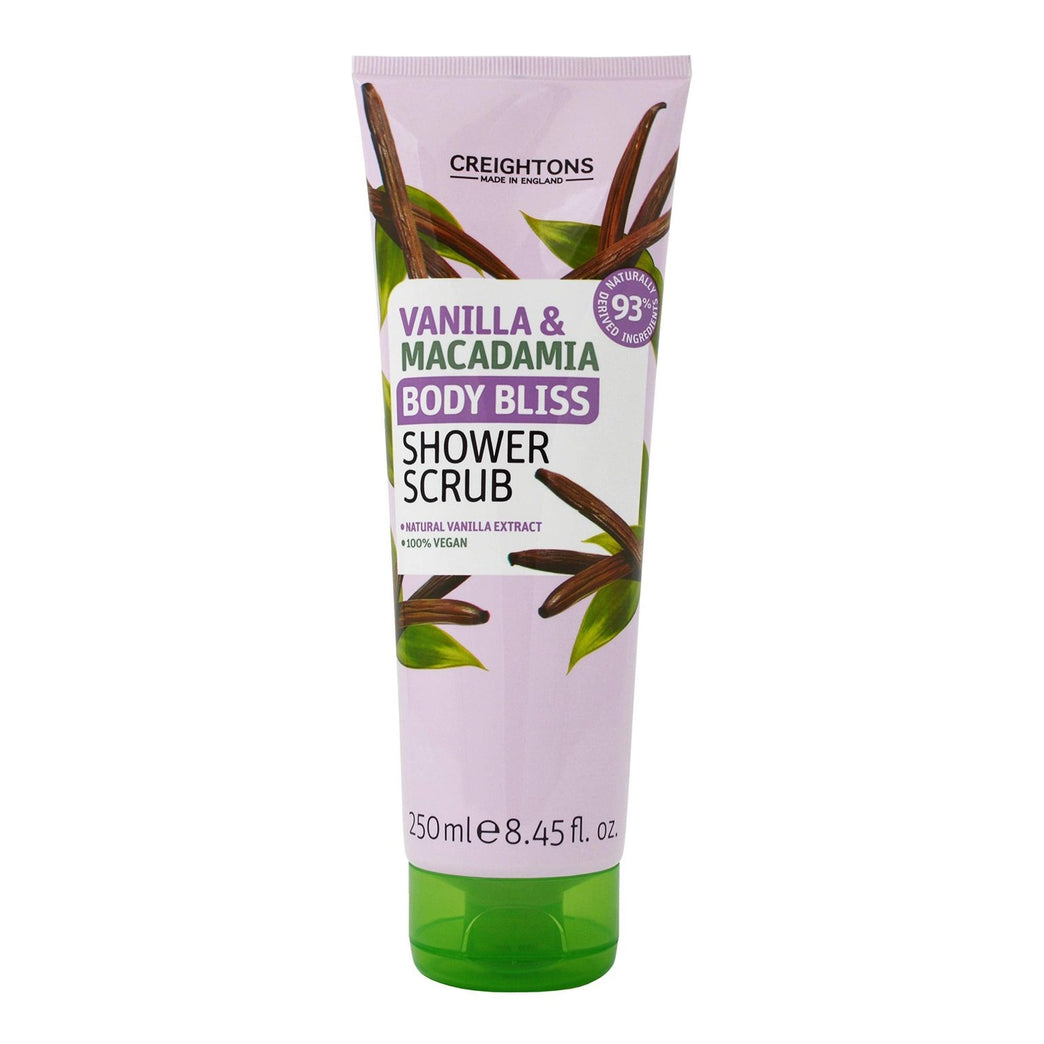 Vanilla & Macadamia Shower Scrub - Luxurious Skin Exfoliation