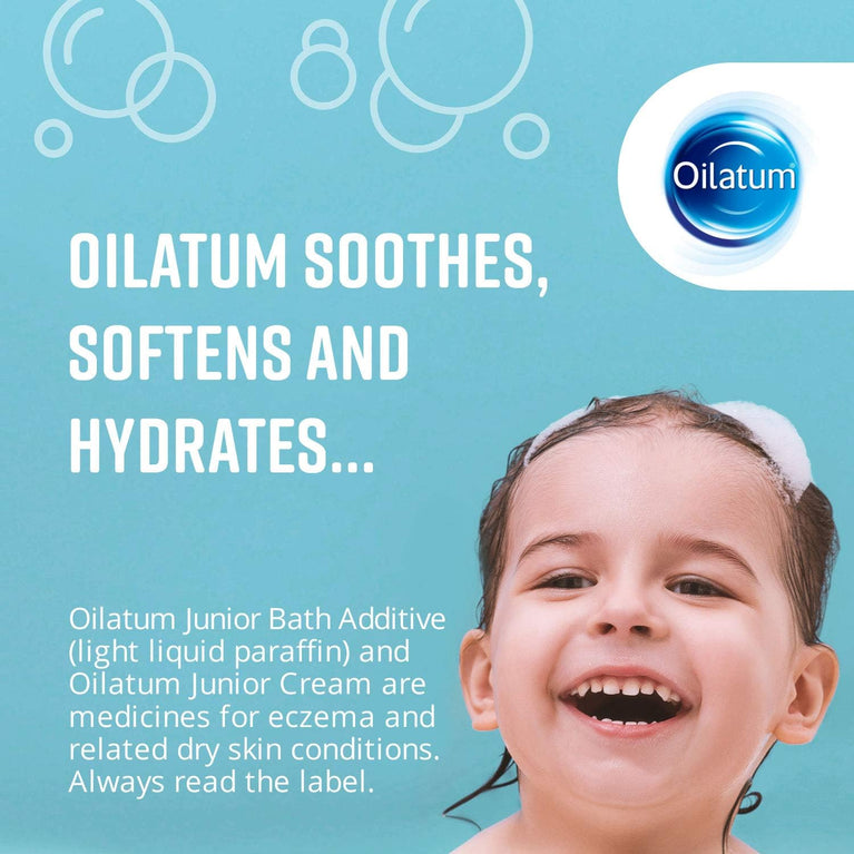 Oilatum Junior Emollient Bath Additive - Soothing Formula for Eczema and Dry Skin (600 ml)