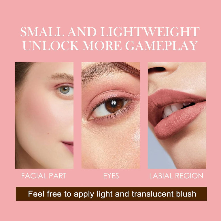 Multi-Functional Creamy Blush Stick - Smudge-Resistant & Long-Lasting for Cheeks, Lips, and Eyes